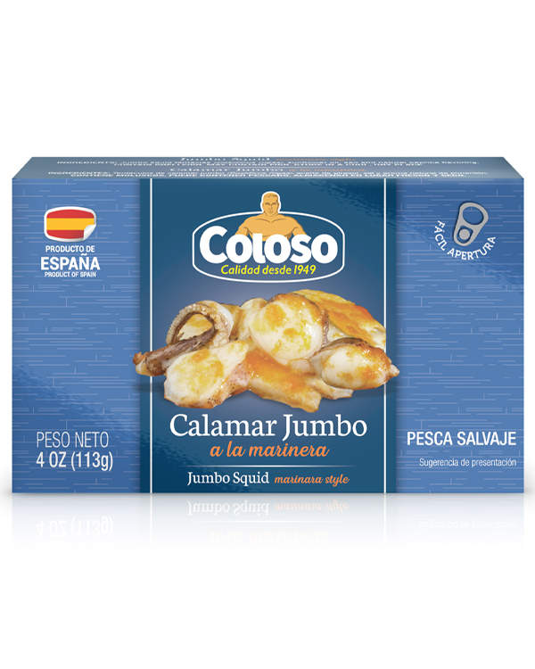 Tentaculos de calamar estilo pulpo en aceite Marinera